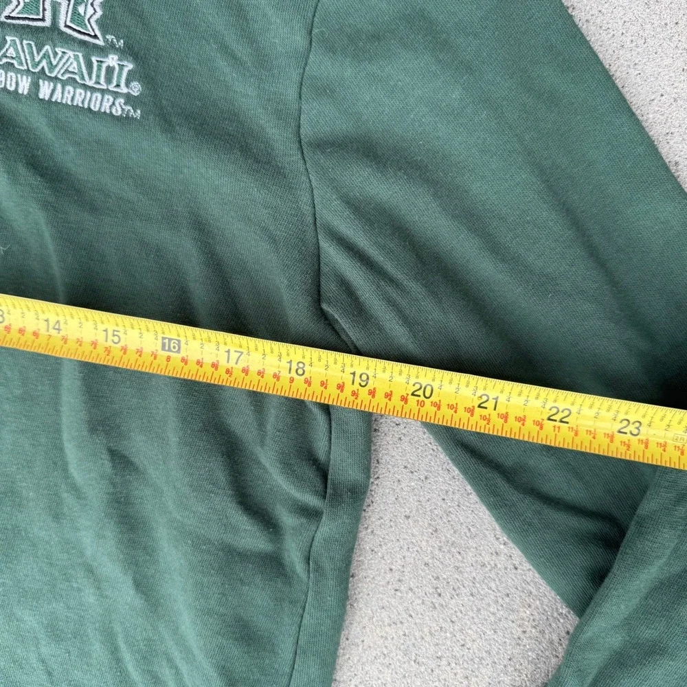 Champion Hawaii University Green Hoodie Pullover Men‎ Size Large Athletic
